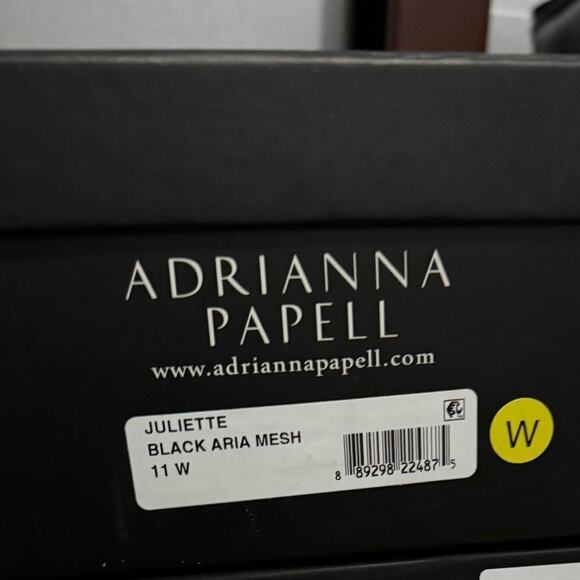 Adrianna Papell Juliette Black Aria Mesh Peeptoe Dress Pump New in Box MSRP $128 - Picture 10 of 10
